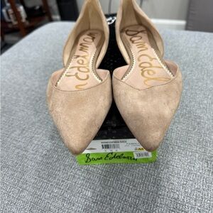 Sam Edelman Beige Pointed Flats
